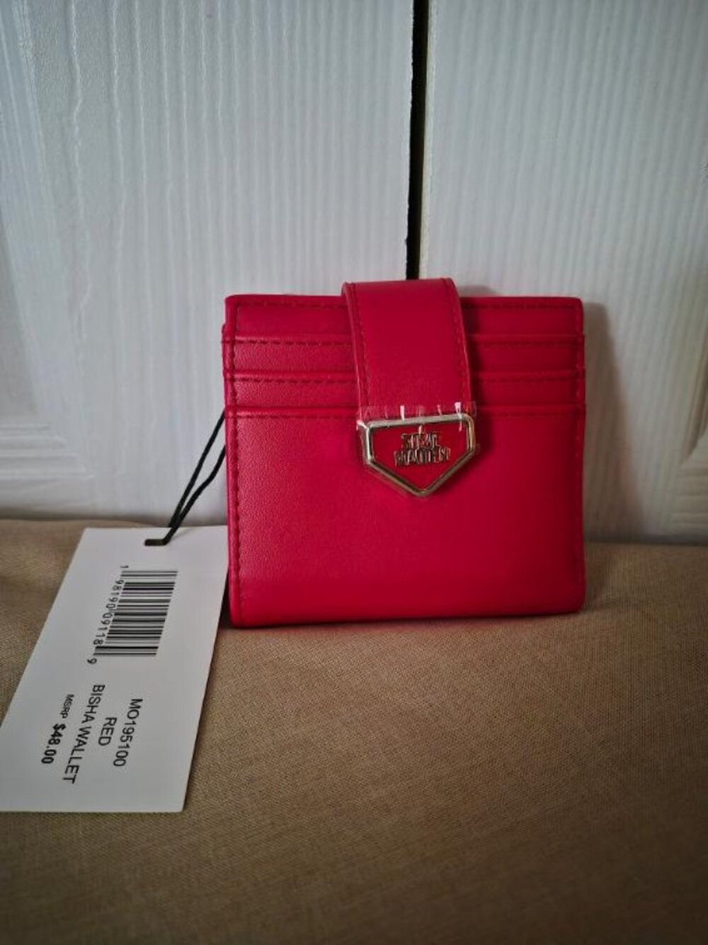Steve Madden Bisha Wallet Red Card Holder